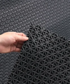 Lót sàn cuộn CIND 3D HB012 đen Size 9M*1.2M